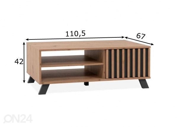 Diivanilaud Medan 110,5x67 cm mõõdud