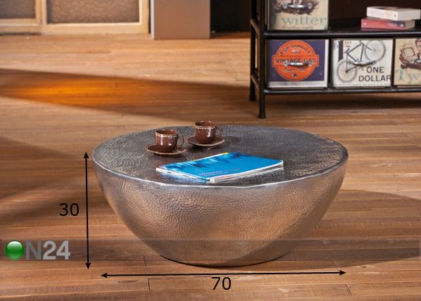 Diivanilaud Pelas Ø 70 cm mõõdud