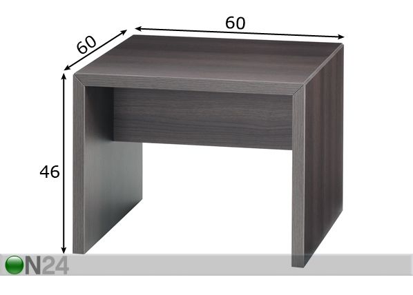 Diivanilaud Quadra mõõdud