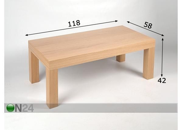 Diivanilaud Ruut 118x58 cm mõõdud
