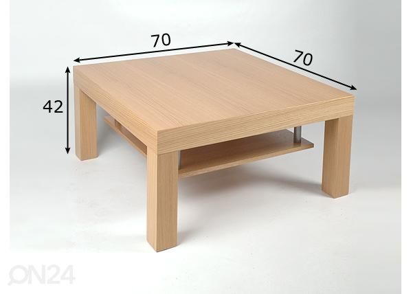 Diivanilaud Ruut 70x70 cm mõõdud