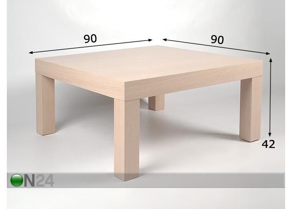 Diivanilaud Ruut 90x90 cm mõõdud