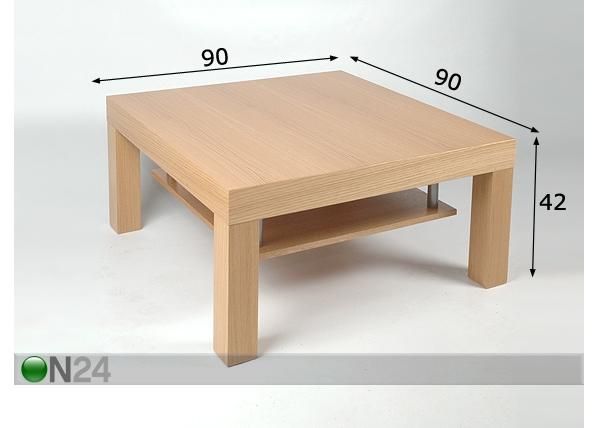Diivanilaud Ruut 90x90cm mõõdud