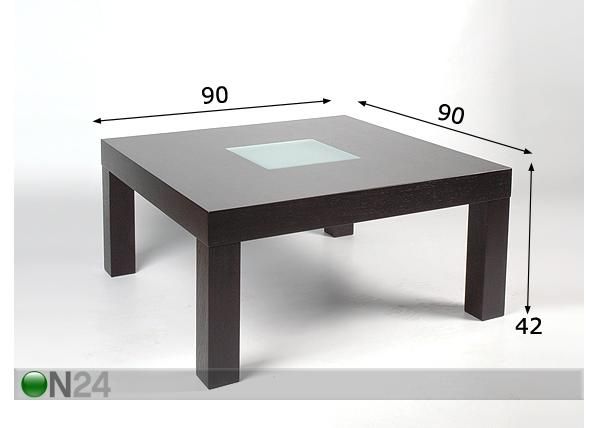 Diivanilaud Ruut 90x90cm mõõdud
