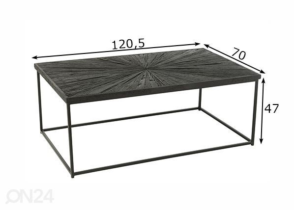 Diivanilaud Shanil 121x70 cm mõõdud