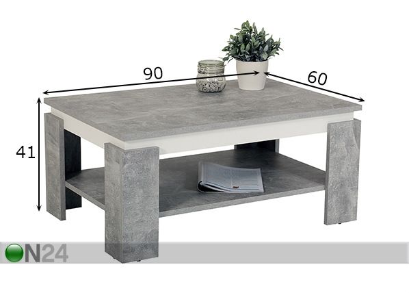 Diivanilaud Tim II 90x60 cm mõõdud