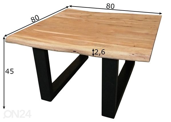 Diivanilaud Tische 80x80 cm mõõdud