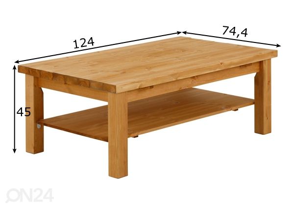 Diivanilaud Trinidad 124x74 cm mõõdud