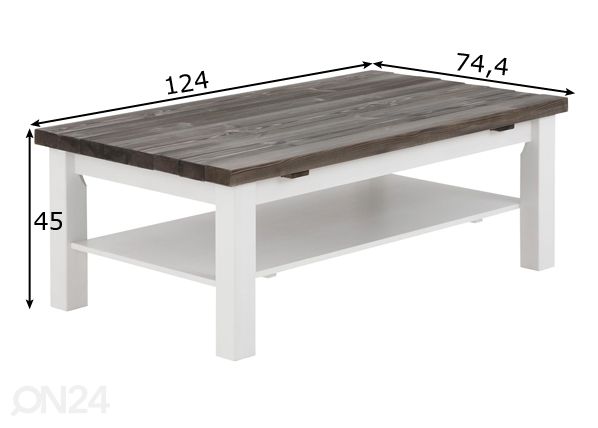 Diivanilaud Trinidad 124x74 cm mõõdud