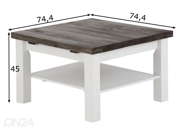 Diivanilaud Trinidad 74x74 cm mõõdud