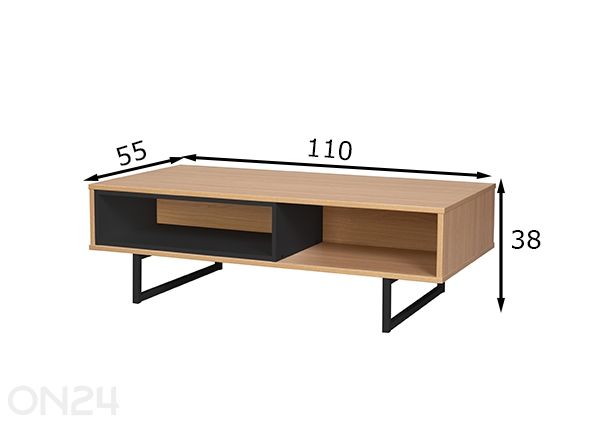 Diivanilaud/TV-alus mõõdud