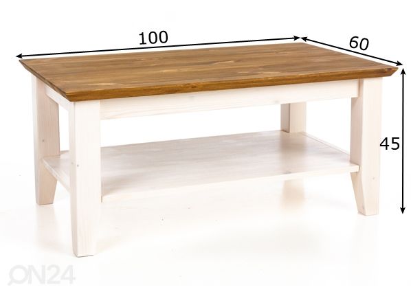 Diivanilaud Valencia 100x60 cm mõõdud