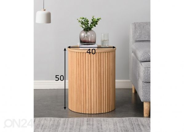 Diivanilaud Verso Ø 40 cm mõõdud