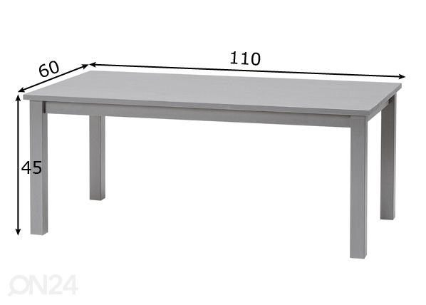 Diivanilaud Vesa 110x60 cm mõõdud