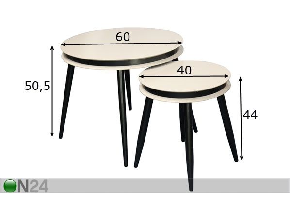 Diivanilaudade komplekt