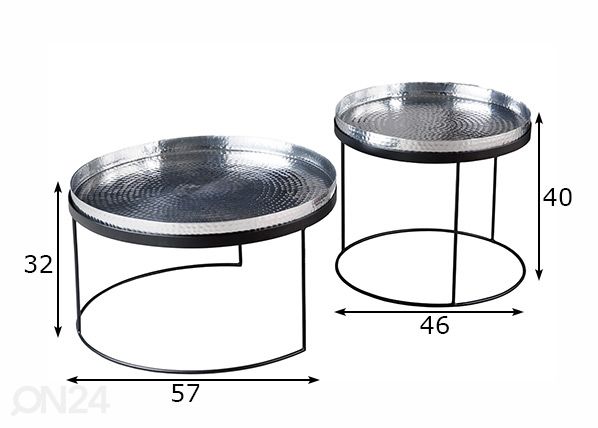 Diivanilaudade komplekt Elements, 2 tk mõõdud