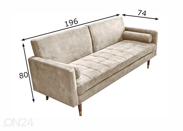 Diivanvoodi Couture mõõdud