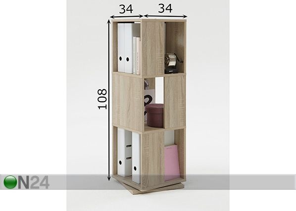 Dokumendiriiul Tower mõõdud