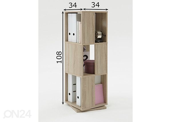 Dokumendiriiul Tower mõõdud