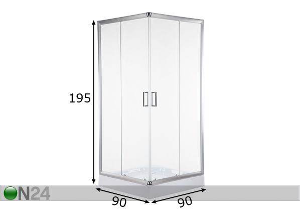 Dušinurk Harma mõõdud