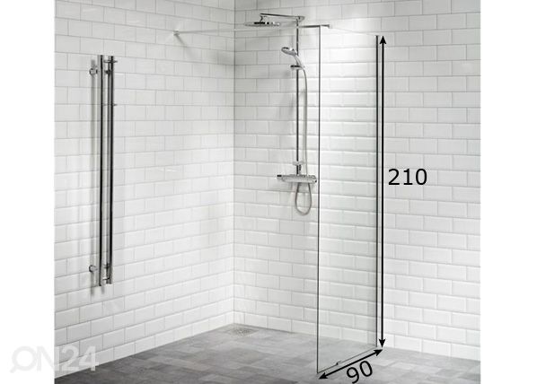 Dušisein Alterna 90 cm mõõdud