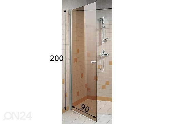 Dušiuks 90 cm mõõdud