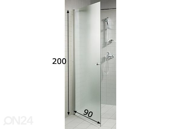 Dušiuks 90 cm matt mõõdud
