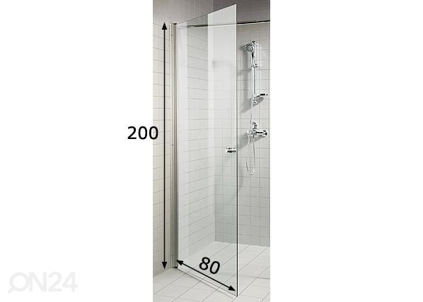Dušiuks kirgas 80 cm mõõdud