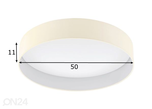 Eglo laevalgusti Palomaro mõõdud