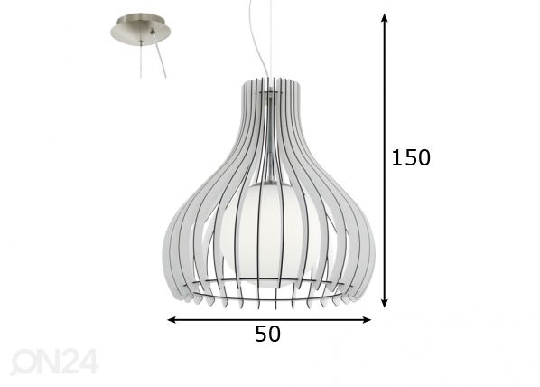 Eglo laevalgusti Tindori Ø 50 cm mõõdud
