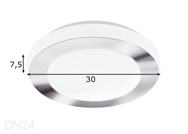 Eglo plafoon Carpi LED mõõdud