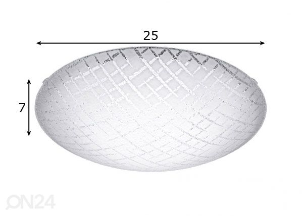 Eglo plafoonvalgusti Riconto 1 LED mõõdud