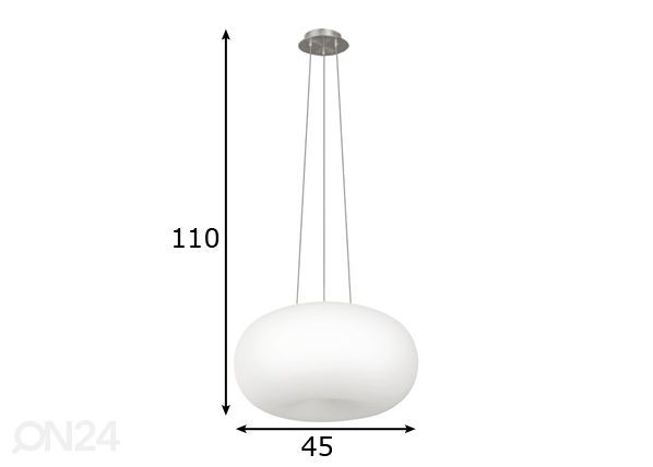 Eglo rippvalgusti Optica Ø45cm mõõdud
