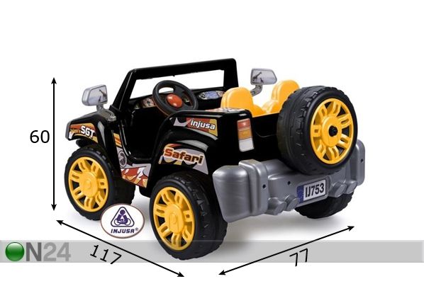 Elektriauto Injusa Safari mõõdud
