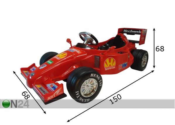 Elektriauto Vormel mõõdud