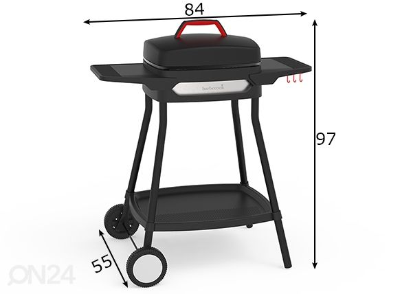 Elektrigrill Barbecook Alexia 5111 mõõdud
