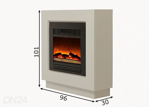 Elektrikamin Baltrum mõõdud