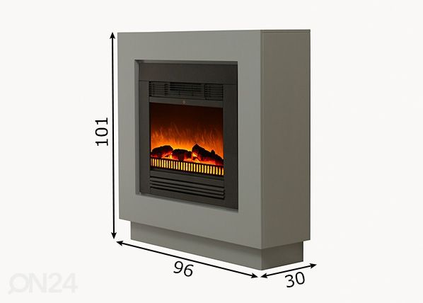 Elektrikamin Baltrum mõõdud