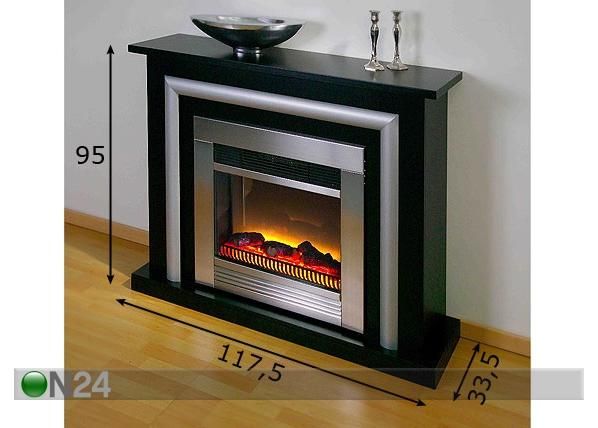 Elektrikamin Coventry mõõdud