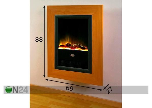 Elektrikamin Kingston mõõdud