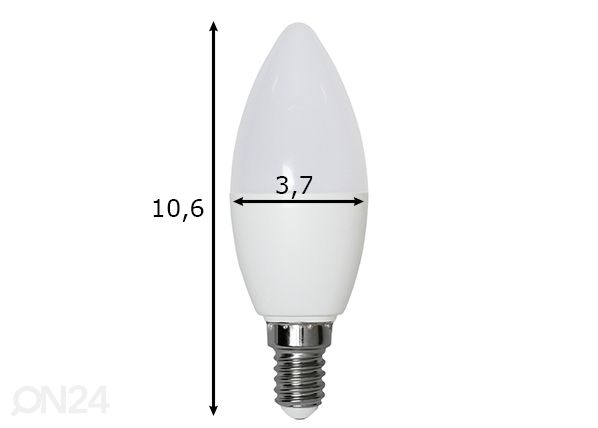 Elektripirn E14 RGB Smart mõõdud