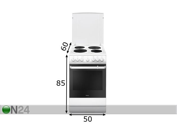 Elektripliit Hansa FCEW54109 mõõdud