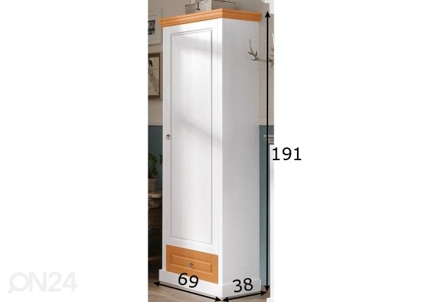 Esikukapp Basilico 69 cm mõõdud