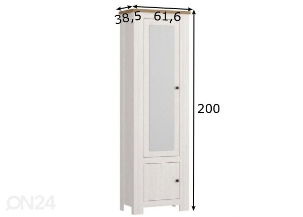 Esikukapp Celecto 62 cm mõõdud