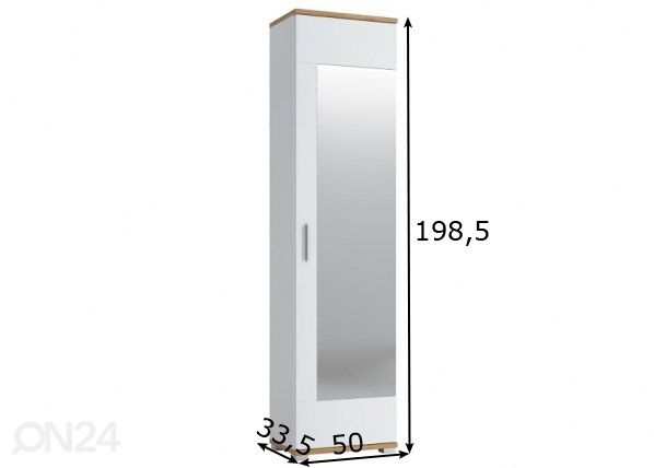 Esikukapp Hola 50 cm mõõdud