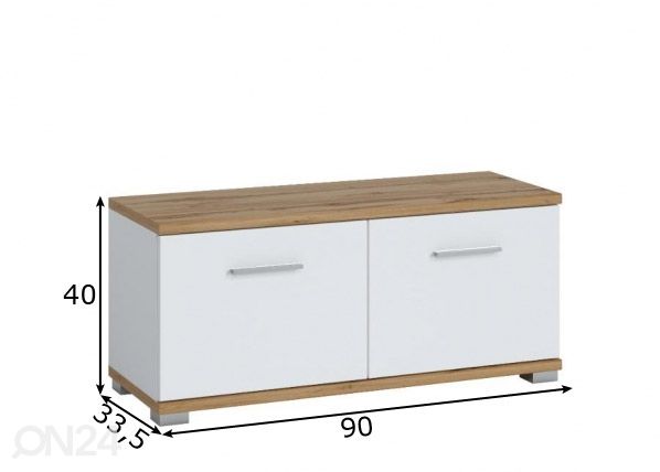 Esikukapp Hola 90 cm mõõdud