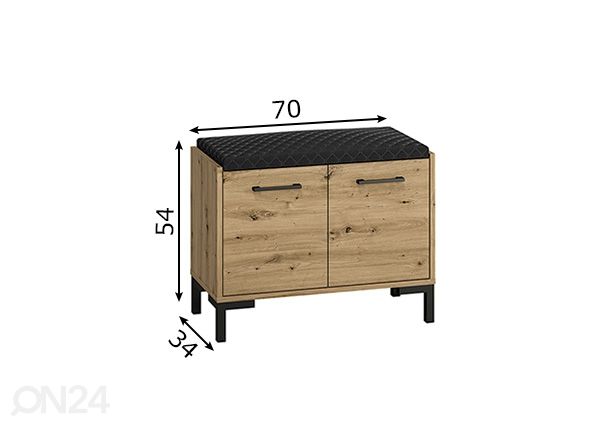 Esikupink mõõdud