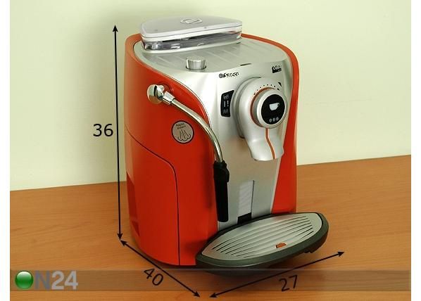 Espressomasin Saeco Odea Giro Orange mõõdud