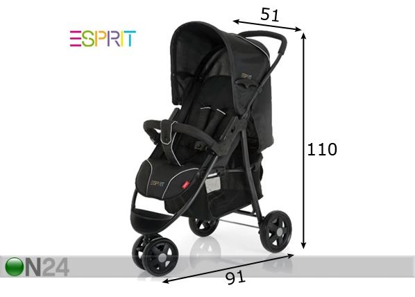 Esprit Move kergkäru mõõdud