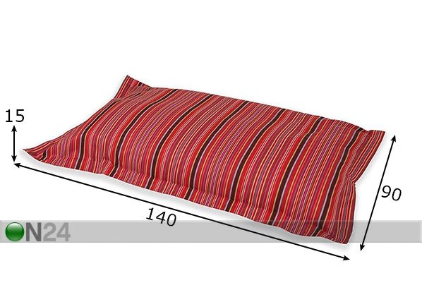 Etno kott-tool Kihnu 90x140cm mõõdud